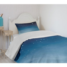 Ombre Sky Universe Cosmos Bedspread Set