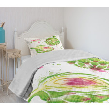 Watercolor Super Food Bedspread Set