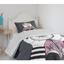 Search for Love Girl Bedspread Set