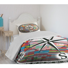 Flags of Globe Unity Bedspread Set