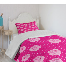 Vintage Roses Love Dot Bedspread Set