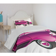 Vintage Muscle Car Bedspread Set