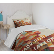 Geometric Aged Bedspread Set