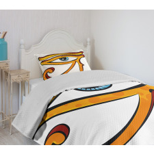 Eye Shape Egyptian Bedspread Set