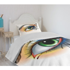 Fantasy Woman Make up Wing Bedspread Set