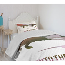 Jumping Fox Wild Woodland Bedspread Set