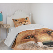 Fluffy Face Forest Bedspread Set