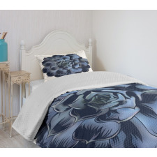 Echeveria Cactus Blossom Bedspread Set