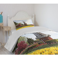 Serene Garden Tulips Bedspread Set