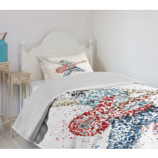 Guitarist Dots Bedspread Set