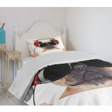 DJ Bulldog Music Bedspread Set