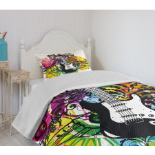 Floral Vibrant Bedspread Set