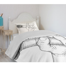 Rock High Sign Bedspread Set