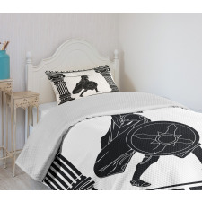 Warrior Ready Attack Bedspread Set