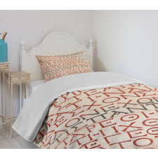 Old Latin Tombstone Bedspread Set