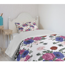 Colorful Corsage Bedspread Set
