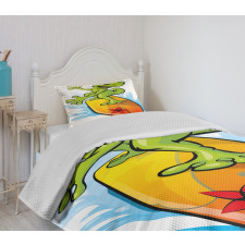 Gecko Surf Bedspread Set