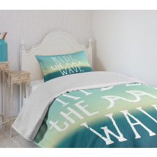 Ocean Graphic Art Bedspread Set