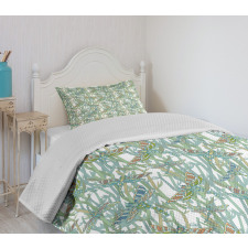 Summer Season Artwork Bedspread Set