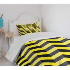 Warning Sign Bedspread Set