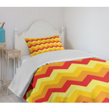 Warm Color Arrow Bedspread Set