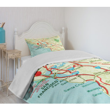 San Francisco Area Vintage Bedspread Set