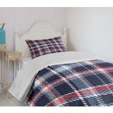 Retro Plaid Mosaic Bedspread Set