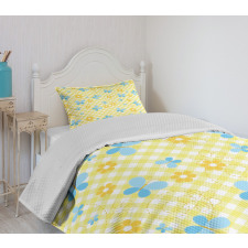 Kids Daisy Butterfly Bedspread Set