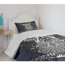 Owl Vintage Ornaments Bedspread Set