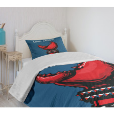 Crab Claw Spiky Wristlets Bedspread Set