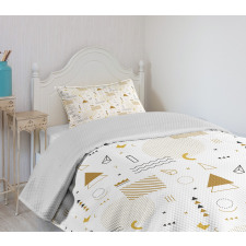 Memphis Geometric Bedspread Set