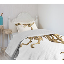 Fossil Dino Skeleton Bedspread Set