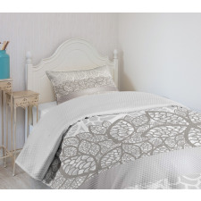 Lace Inspired Floral Bedspread Set