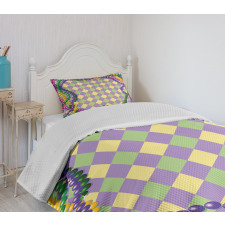 Vivid Graphic Style Bedspread Set