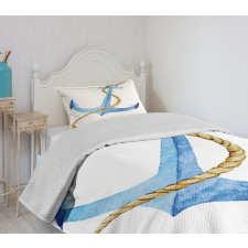 Watercolor Beach Things Bedspread Set