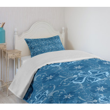 Floral Pattern Bedspread Set