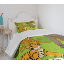 Jungle Fauna Zoo Bedspread Set