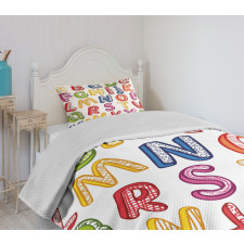 3D Letters ABC Bedspread Set