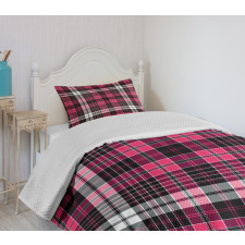 Geometric Old Tartan Bedspread Set