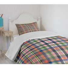 Colorful Retro Style Bedspread Set
