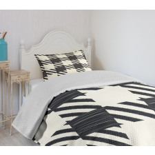 Sketchy Diagonal Stripes Bedspread Set