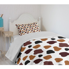 Abstract Cow Hide Bedspread Set