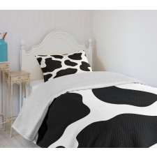 White Cow Hide Barn Bedspread Set
