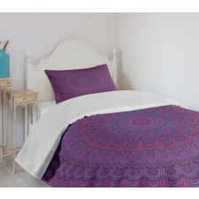 Vintage Purple Mandala Bedspread Set