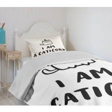 Humorous Writing Bedspread Set