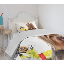 Hairstyle Puppy Bedspread Set