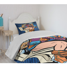 Thinking Man Space Bedspread Set