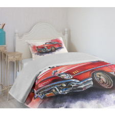 Vintage Retro Car Bedspread Set