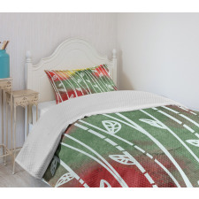 Doodle Leaves Exotic Bedspread Set