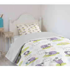 Sheep with Clouds Bedspread Set
